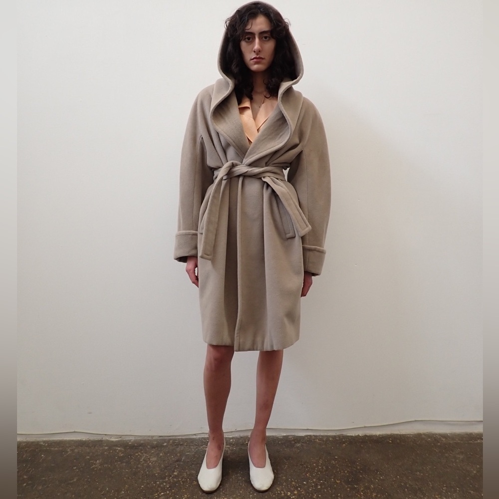 Vintage Gucci Mushroom Wool cashmere wrap coat